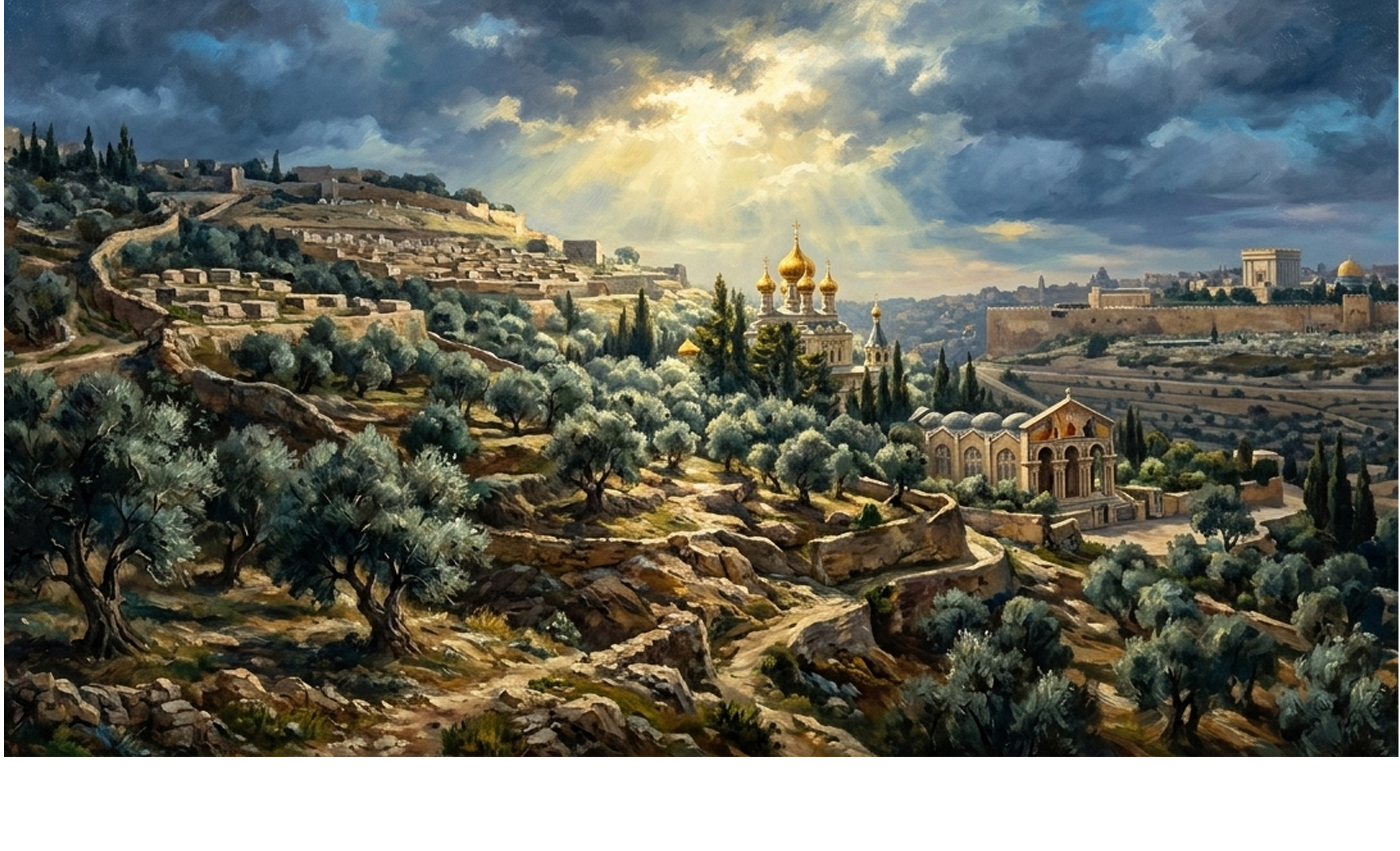Mount Of Olives Digital Art