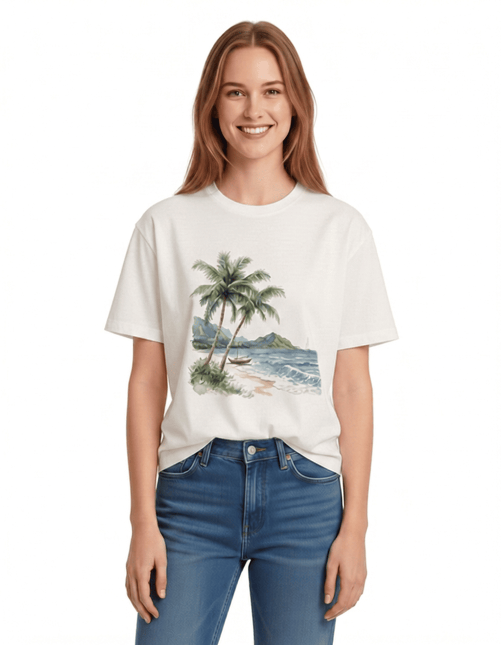Palm Tree Paradise Unisex Cotton T-shirt